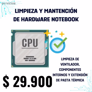 Limpieza y mantención de hardware notebook